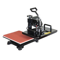 Presse à chaud grand format 60x80cm semi-automatique à double poignée pour sublimation, impression sur T-shirts, vêtements, mugs, casquettes, assiettes, DIY