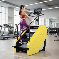 Cheernin China Harga Terjangkau untuk Peralatan Gym Komersial Mesin Olahraga dengan 15 Tingkat Kecepatan Electric Stair Master Climber