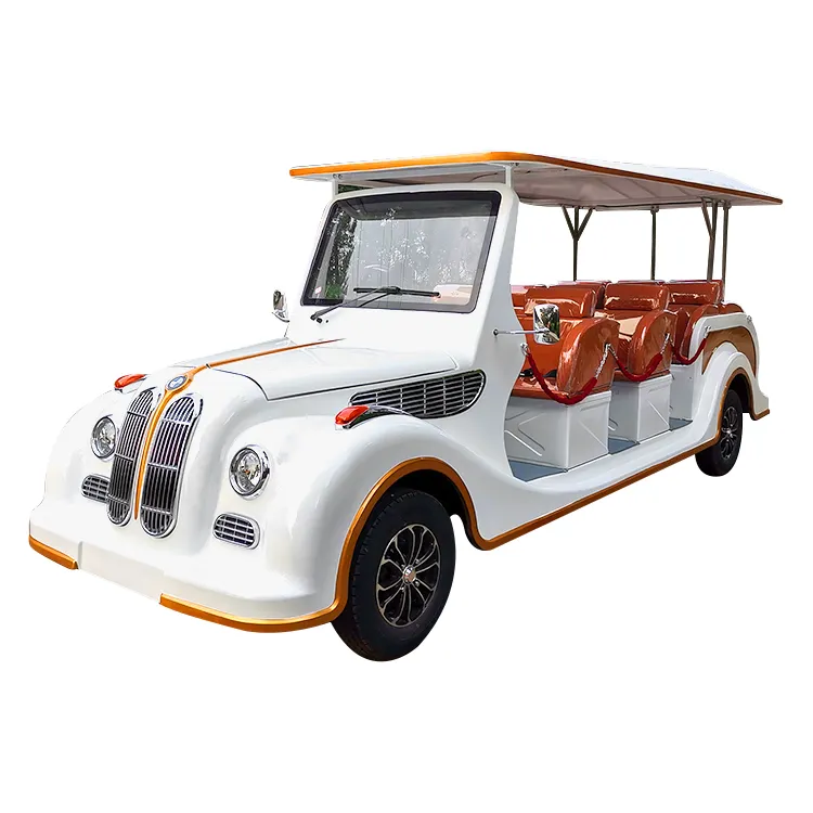 Mini Luxury Cheap 8- 11 Seats Antique Electric Classic Golf Cart for Wedding Resort Hotel