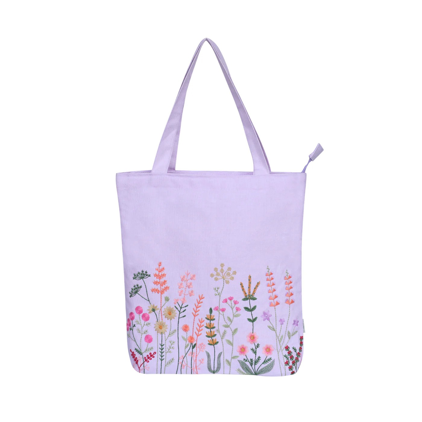 Pastel Purple with Lavender Fields Embroidery