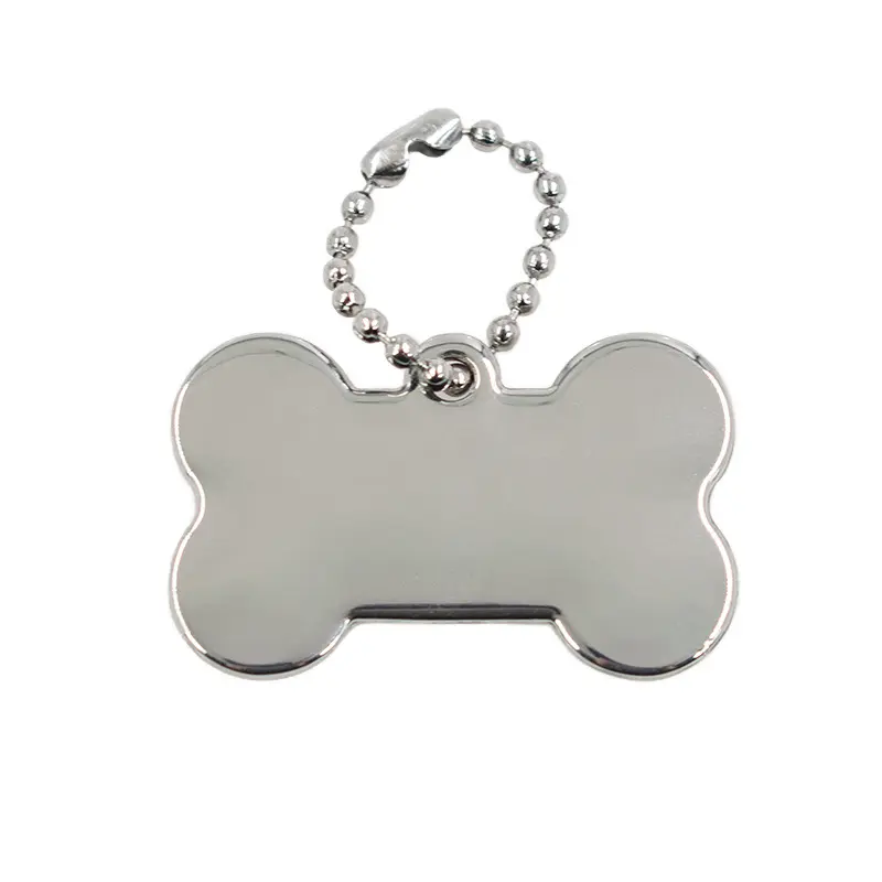 Etiquetas personalizadas en forma de corazón ostentosas para mascotas, sublimación de esmalte láser, identificación de Metal, etiquetas de perro en blanco al por mayor, aleación de Zinc