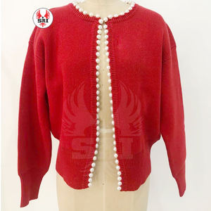 เดลต้า |   ซิกมา |   เสื้อคลุมไหมพรมปักลาย Theta Soror ประดับมุกอะคริลิกสำหรับผู้หญิง |   เสื้อคาร์ดิแกนปักลายแบบสั่งทำสำหรับสุภาพสตรีของชมรมนักศึกษาหญิง - Product Image 1