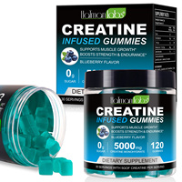 Hatmanlabs Complément de soutien à la croissance musculaire : Gommes de créatine monohydrate et de L-Carnitine pour stimuler la force