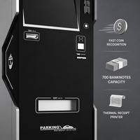 Borne de paiement libre-service avec écran tactile LCD, lecteur de carte bancaire, borne de paiement automatique pour parking commercial