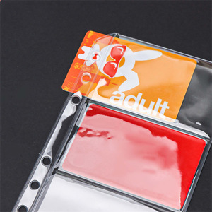 Pasta Organizadora Transparente de PVC Tamanho A6 para Dinheiro e Orçamento, com Bolsos Expansíveis para Cartões e Envelope com Zíper de <span class=keywords><strong>6</strong></span> Furos - Product Image 3