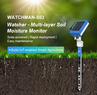 Capteur de sol IoT LoRa à énergie solaire |   Surveillance de l'humidité à plusieurs profondeurs pour l'agriculture de précision et le contrôle de l'irrigation des jardins