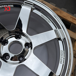 Chrome đánh bóng giả mạo bánh xe 17 18 19 20inch volk đua te37sl 5x112 5x114.<span class=keywords><strong>3</strong></span> 5x120 vành bánh xe cho Q50 Q60 G37 m340i Avalon - Product Image 4