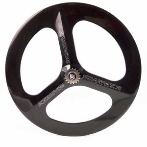 Soarrocs 700c 23 מ מ "מ קלח tri חצים לעקוב אחר גלגל אופניים פחמן 3 גלגל דיסק גלגלים בלם הילוך קבוע 15t 16t 17t - Product Image 1