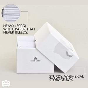 Biglietti di ringraziamento 2 disegni di note di ringraziamento vuote e buste autosigillanti Set fisso da dare ringraziamento per matrimonio, sposa - Product Image 4