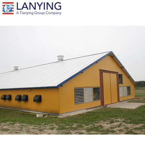 Edificio in Metallo Prefabbricato con Struttura in Acciaio <span class=keywords><strong>per</strong></span> Allevamento: Stalla <span class=keywords><strong>per</strong></span> Mucche, Ovini, Bovini, <span class=keywords><strong>Capre</strong></span>, Pollai, Costruzione di Porcilaie - Product Image 2