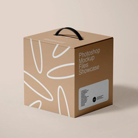 Olla arrocera eléctrica grande, cajas de correo de envío, tinta blanca impresa, papel Kraft corrugado fuerte, Mango en relieve, carpeta plegada