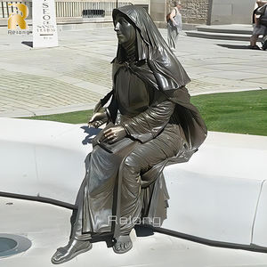 Açık dekorasyon yaşam boyutu satılık dini şekil heykel bronz rahibe heykeli - Product Image 1