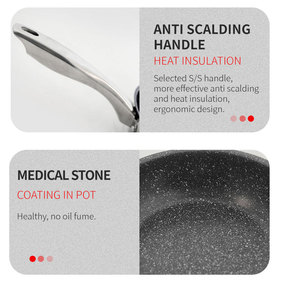 3 Cái Chảo Rán Phủ Chống Dính Đá Cẩm Thạch PFOA Bộ Chảo Rán Miễn Phí - Product Image 5