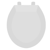 Siège de toilette en PP antibactérien standard américain 17'' 19'', finition brillante anti-jaunissement, logo personnalisé, vente directe d'usine