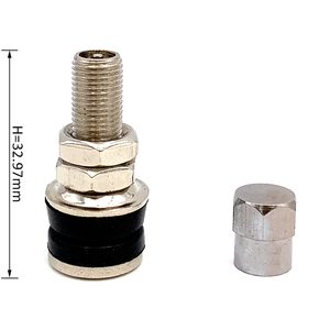 Sunsoul — vannes de pneu en métal chromé pour moto scoty, pneu en acier inoxydable sans chambre à air, Vamd161 tr161, 100 pièces - Product Image 5