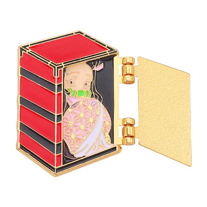 Nhà Máy Bán buôn giá thấp moq tùy chỉnh ve áo <span class=keywords><strong>Pin</strong></span> huy hiệu gấp men <span class=keywords><strong>Pin</strong></span> - Product Image 3