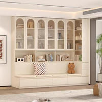 Bibliothèque de Luxe 2026 en MDF, Design Moderne, Meuble de Rangement pour Bibliothèque, Idéal pour Bureau à Domicile ou Salon d'Appartement