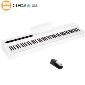 Piano électronique 88 touches pondérées piano électronique piano à clavier numérique Portable