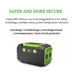 150W Portable Power Station Solar Charging Pure Sine Wave Battery-High Capacity Outdoor <b>Generator</b> for <b>Camping</b> Emergency SHESF-PP - Product Image 6