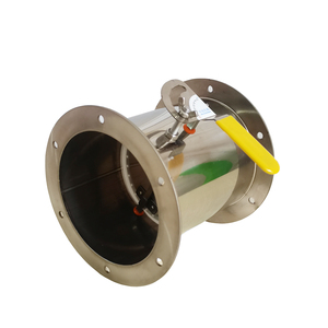 बंद वेंटिलेशन सिस्टम 201/304 स्टेनलेस स्टील इलेक्ट्रिक एयर वाल्व में तितली वाल्व के लिए औद्योगिक नलिका - Product Image 2