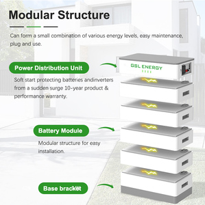 Système de stockage d'énergie solaire domestique GSL Energy 20 kWh 20 kW, pack de batteries empilées au lithium haute tension IP55 GSL-G5-19.20KW - Product Image 2