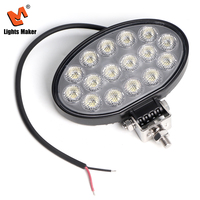 Luz de Trabajo LED Ovalada de 64W, 6.6 Pulgadas, 5800LM, Haz de Luz Amplio, Impermeable, para Camioneta, SUV, ATV, UTV, Vehículo Todoterreno 0905-64