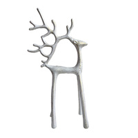 Noir fer renne décor de noël Vintage debout cerf pour salle à manger Table cheminée entrée étagères bureau intérieur