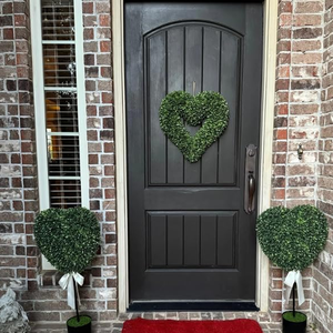 <span class=keywords><strong>Arbre</strong></span> topiaire en forme de cœur |   Boxwood artificiel de 32 pouces avec nœud |   Plante artificielle pour la décoration de la maison, du jardin et du patio - Product Image 4