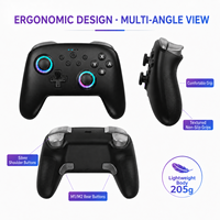 Control de Juego Inalámbrico S105 BT con Joystick RGB 3D Hall, Control de Movimiento de 9 Ejes, Compatible con Switch 2/Android/IOS/PC/TV Box