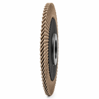 Disque à lamelles rond en oxyde d'aluminium à haute efficacité de coupe, outil abrasif personnalisable pour le débavurage des surfaces métalliques