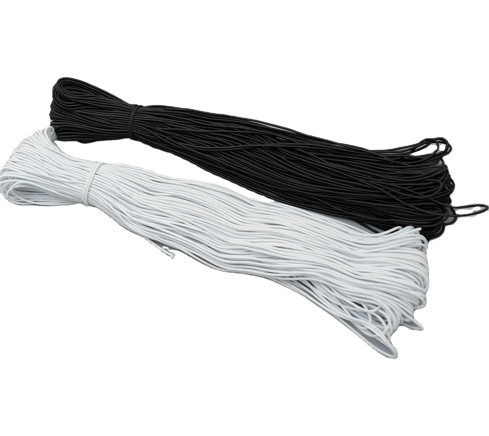Bán sỉ trắng đen màu Polyester Vòng cao su chuỗi dây đàn hồi