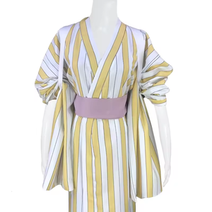 <span class=keywords><strong>Anime</strong></span> pirata e re Cosplay Costume giapponese Yukata a strisce gialle <span class=keywords><strong>Anime</strong></span> Kimono per adulti - Product Image 3