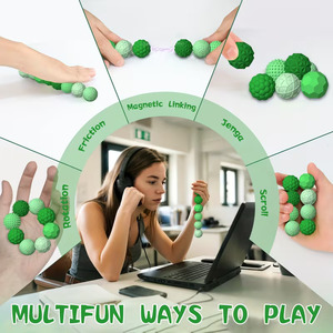 Set di 6 Palline Magnetiche Deboli, Giocattoli Rilassanti per Bambini e <span class=keywords><strong>Adulti</strong></span> con Stimolazione Sensoriale Testurizzata - Product Image 5