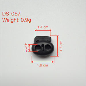 Cierre de Cordón de Plástico PU Threadify, Tipo Toggle, para Prendas y Zapatos, Apto para Lavado en Seco, Sin Níquel - Product Image 4