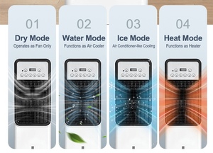 Mini <span class=keywords><strong>Aire</strong></span> <span class=keywords><strong>Acondicionado</strong></span> Portátil de 1800W con Ventilador, Iluminación y Soporte, Calefactor para Baño y Dormitorio, Calefacción y Refrigeración de Espacios - Product Image 2