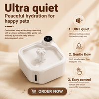 Fontaine à eau pour animaux de compagnie intelligente à 3 modes, rechargeable sans fil, induction infrarouge, filtre à quatre couches, distributeur d'eau silencieux pour chats et chiens