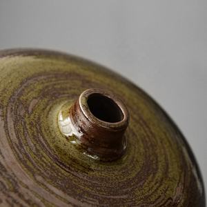 Vaso in Ceramica Giapponese Wabi Sabi per Affitti Vacanze, Vaso in Gres Grezzo per Composizioni Floreali, Ideale per Airbnb e Arredamento Tranquillo - Product Image 5