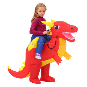 Funny Walking Adult Dinosaur <strong>Riding</strong> <strong>Inflatable</strong> <strong>Costume</strong> with Custom Pattern for Christmas Parties - Product Image 4