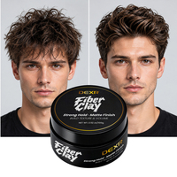 Cire coiffante mate pour hommes, argile capillaire de qualité salon, cire et pommade capillaires effet naturel OEM ODM