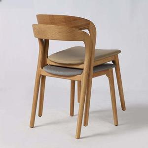 Silla de Comedor de Madera Maciza Apilable de Alta Calidad para Exteriores, Moderna, para Sala de Estar, <span class=keywords><strong>Restaurante</strong></span>, Cafetería - Product Image 2
