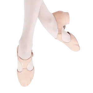 D005353皮革和麂皮制作的舞蹈训练中的女性和女孩爵士鞋