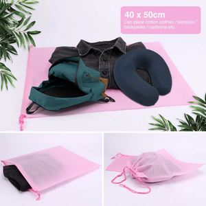 Sac à cordon en non-tissé coloré, écologique, sac de shopping en non-tissé, sac cadeau en non-tissé, sac à cordon en non-tissé recyclé - Product Image 2