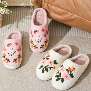 Invierno acogedor algodón de felpa vacaciones <span class=keywords><strong>enano</strong></span> elfo Santa árbol de Navidad copos de nieve pan de jengibre muñeco de nieve zapatillas de Navidad para Mujeres Hombres - Product Image 3