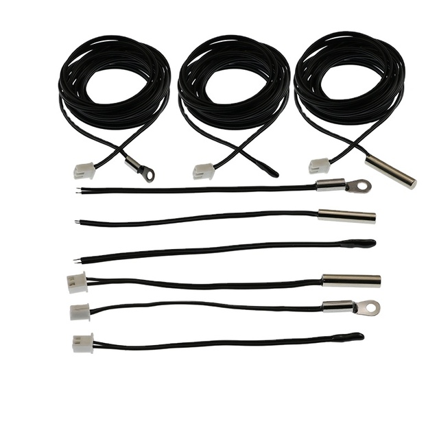 Customized 5K 10K 50K 100K NTC Thermistor Waterproof Resistor Temperature Sensor Probe Wire 1M Theory Signal Output Origin Type