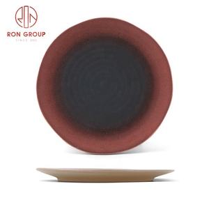Assiettes Plates <span class=keywords><strong>en</strong></span> argile de <span class=keywords><strong>terre</strong></span> <span class=keywords><strong>cuite</strong></span> rouge noir dégradé Restaurant cuisine Dessert Steak plat <span class=keywords><strong>pas</strong></span> <span class=keywords><strong>cher</strong></span> assiettes <span class=keywords><strong>en</strong></span> vrac - Product Image 5