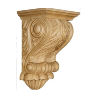 Support d'étagère d'îlot de cuisine rustique et élégant pour hôtel-villa, console sculptée de style moderne en bois massif durable