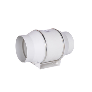 Hvac Hệ thống trục thông gió xả nhựa nhỏ 100mm AC im lặng 4 inch điện 220V trong dòng Duct <span class=keywords><strong>Fan</strong></span> - Product Image 1