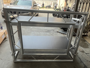 Bàn DJ di động bằng hợp kim nhôm, có thể điều chỉnh chiều cao, dùng cho biểu diễn sân khấu, sự kiện âm nhạc, hòa nhạc, câu lạc bộ đêm, màn hình giàn giáo - Product Image 4