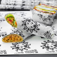 Papel Ecológico Biodegradable para Envolver Sándwiches, Galletas, Hamburguesas, Chocolate y Almuerzos