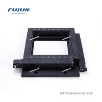 FUJUN XY Axis Precision Electric Linear Stage Aluminum Alloy 130mm Travel Range 10/5m Resolution Microscope Control Sample Stage